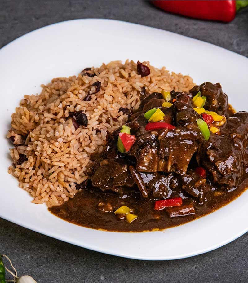 Caribbean food cooking